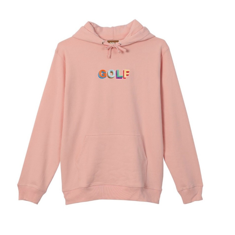 Golf Wang 3D Multi Color Unisex Oversized Pink Hoodie - Size Medium